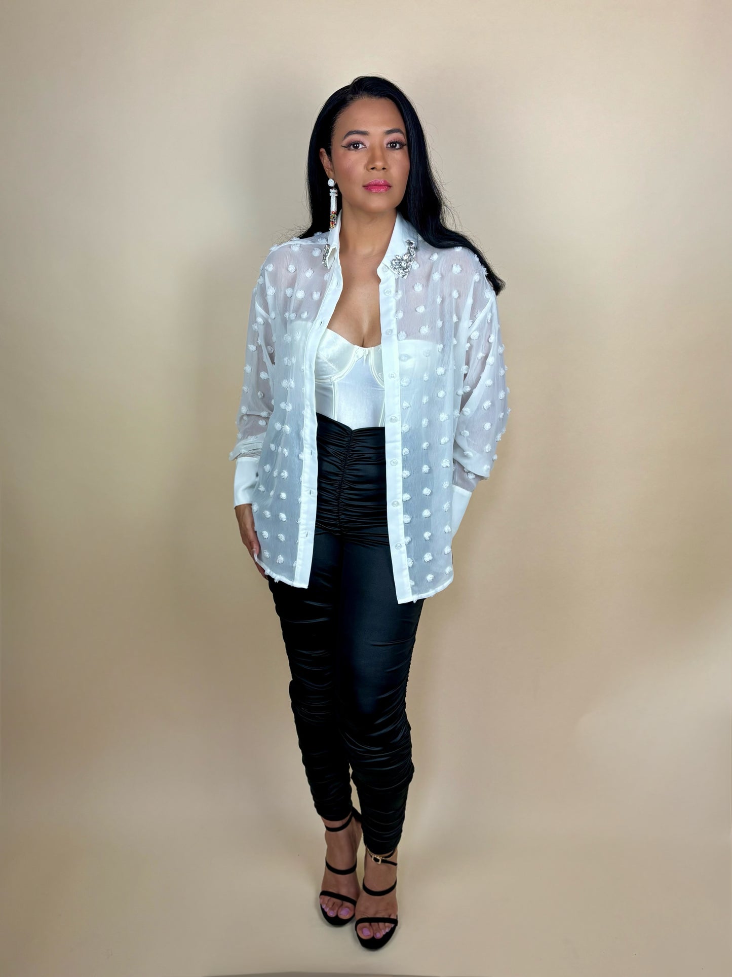 Classy Rhinestone Shirt