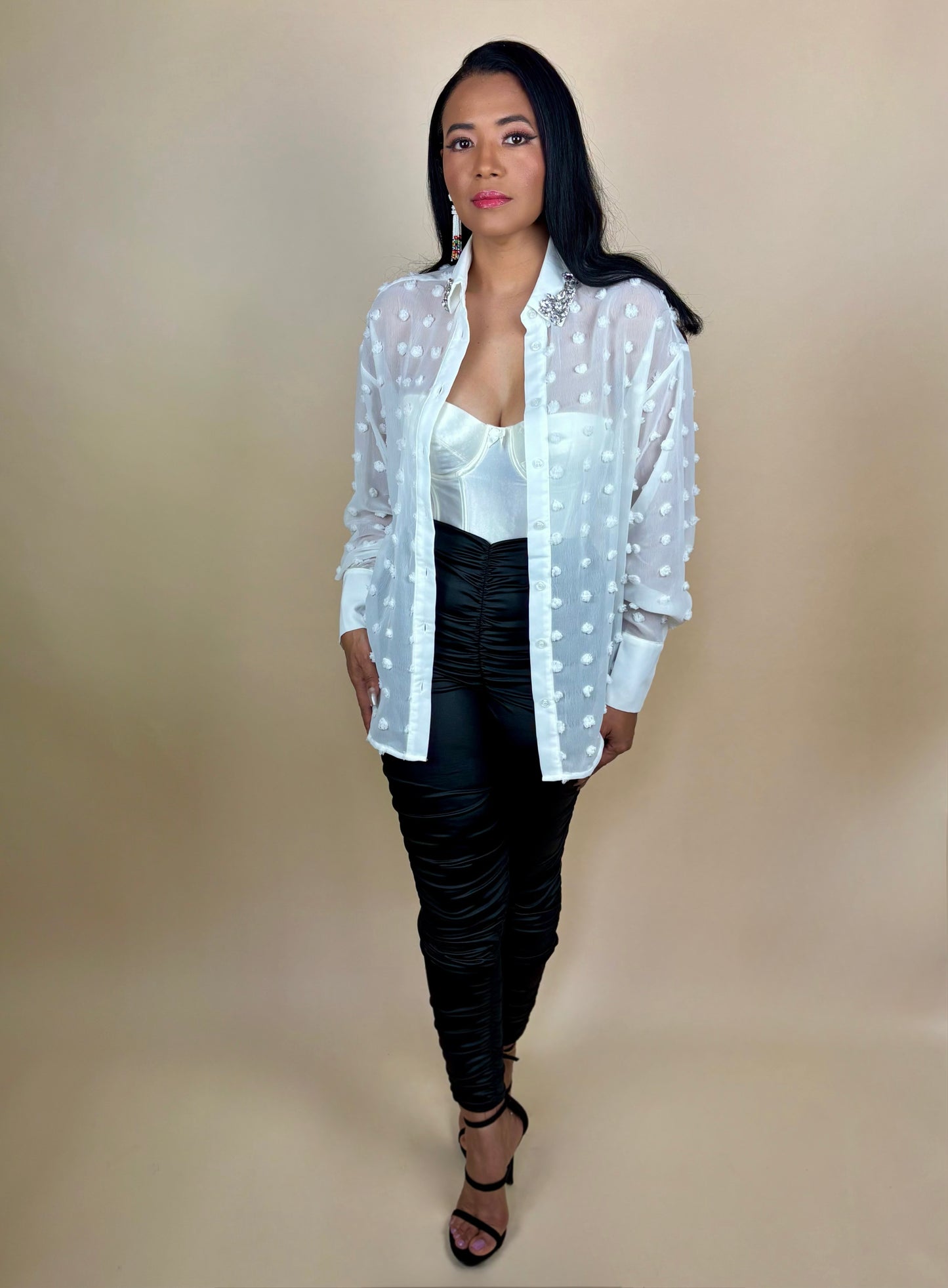 Classy Rhinestone Shirt