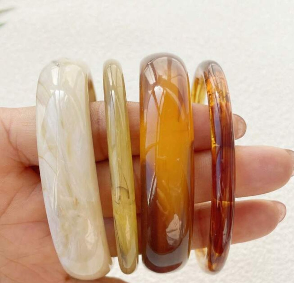 4 PCS Acrylic Bangles Bracelets