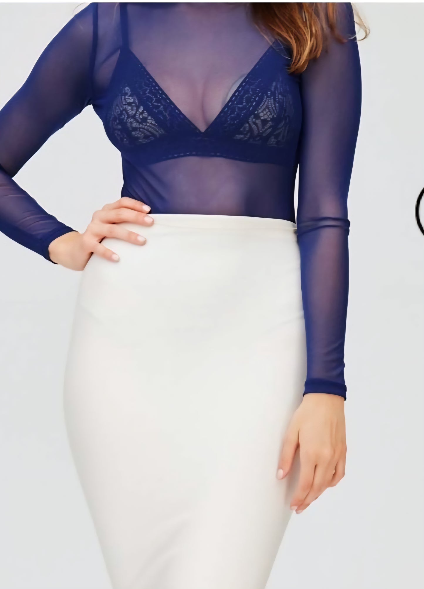Jasmine Mesh Bodysuit Teal