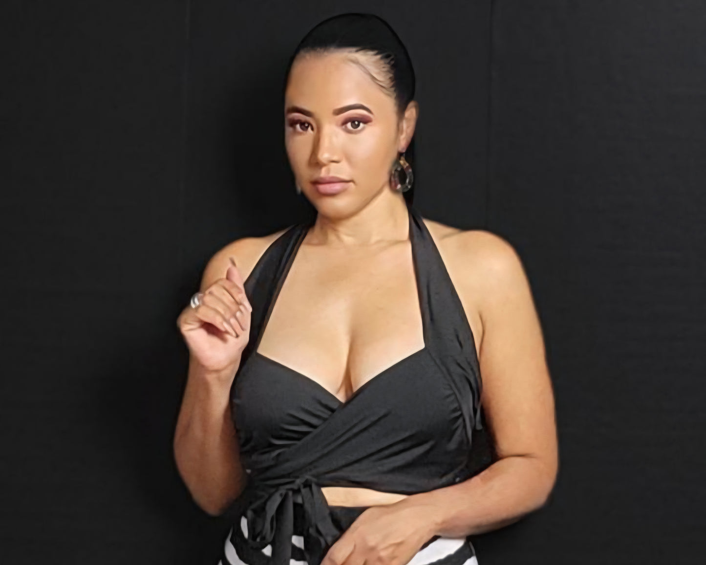 Adele Sexy Jersey halter top