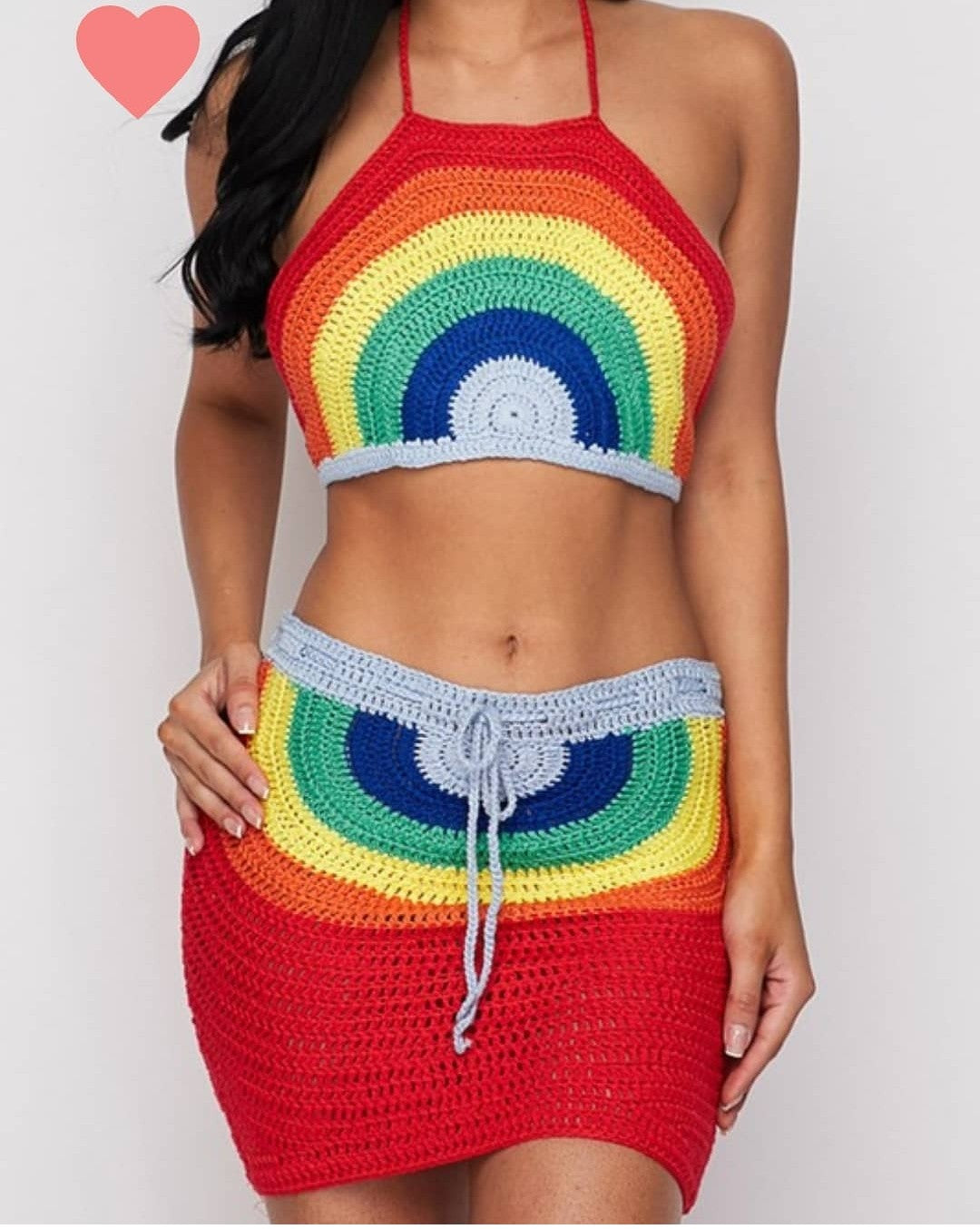 Adorable Jess Two Pieces Crochet set