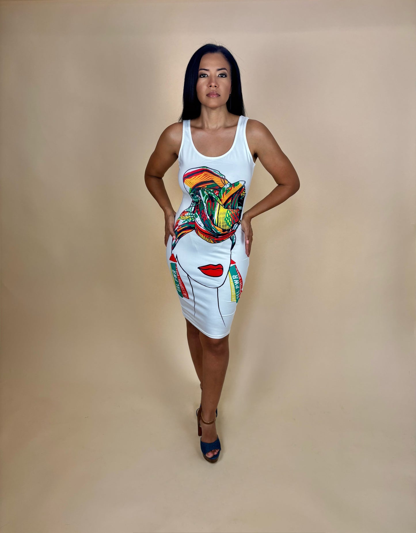 Aliana Portrait Midi Dress