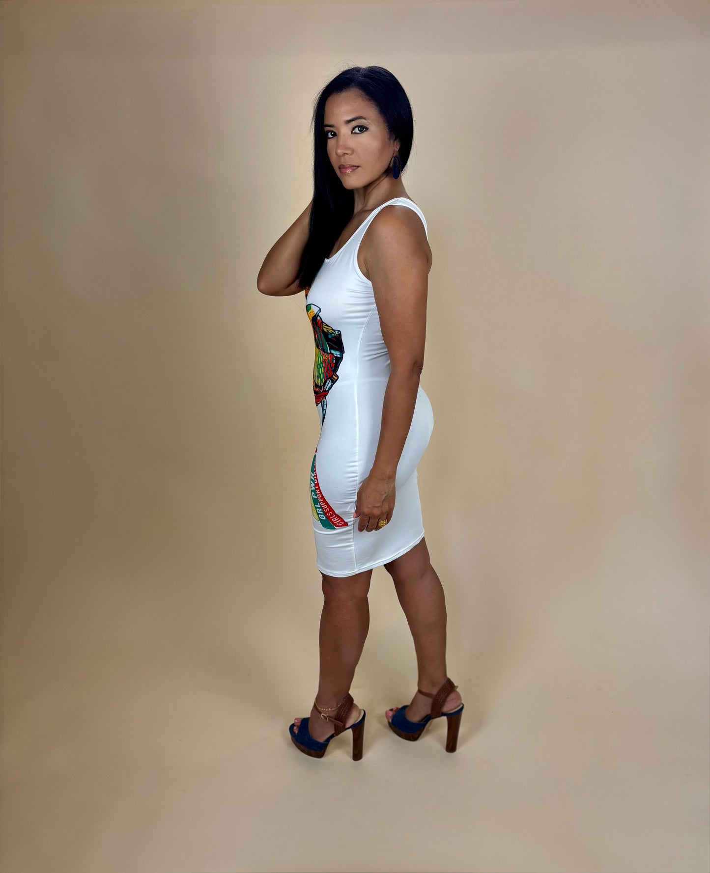 Aliana Portrait Midi Dress