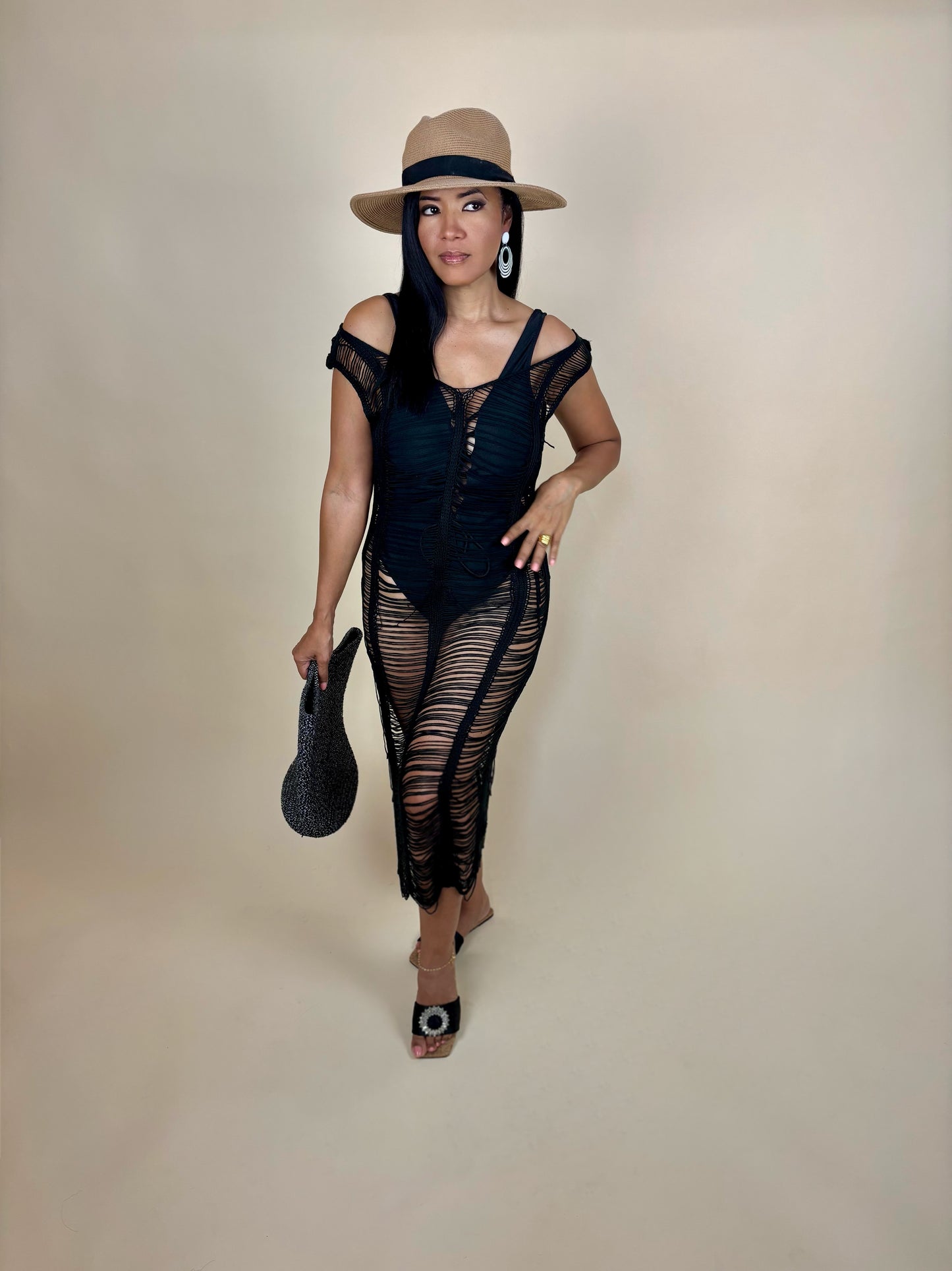 Sonya Crochet Cover Up Dress