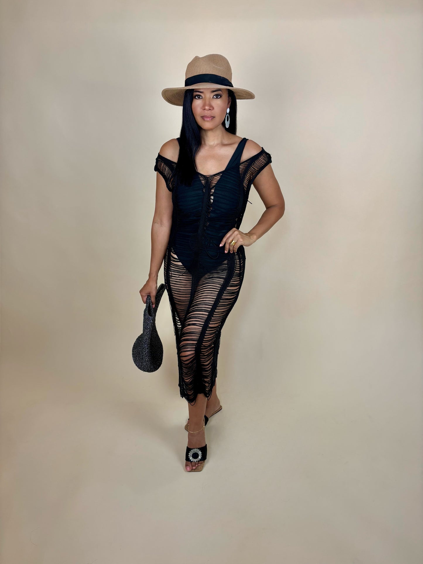 Sonya Crochet Cover Up Dress