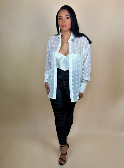 Classy Rhinestone Shirt