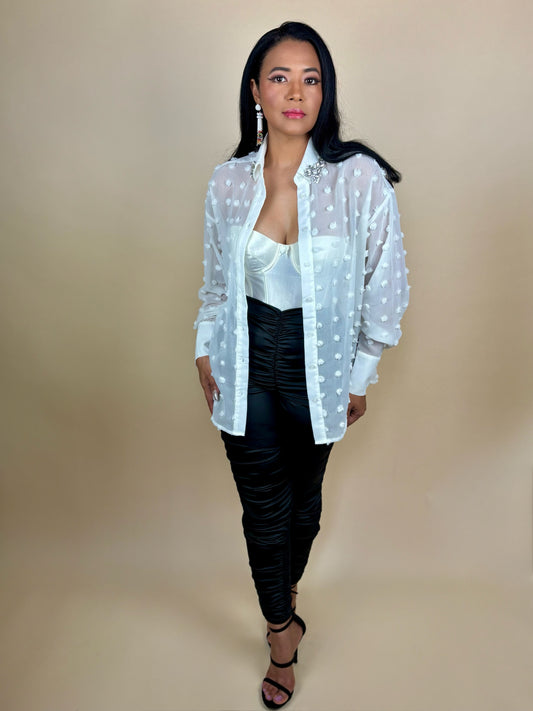 Classy Rhinestone Shirt