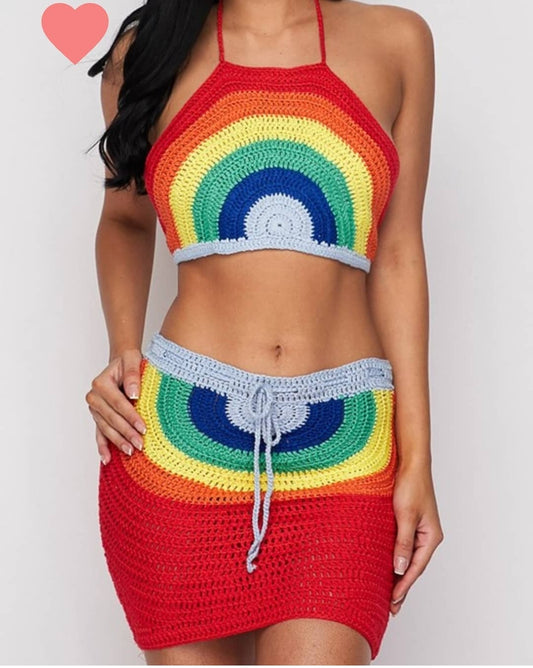 Adorable Jess Two Pieces Crochet set