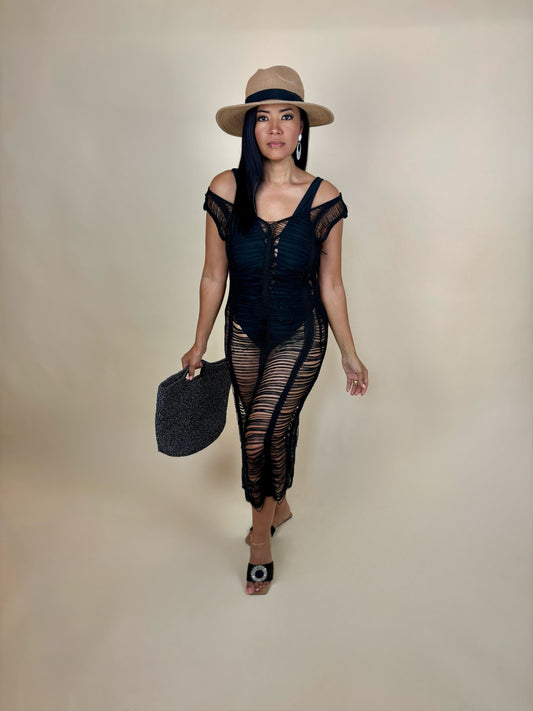 Sonya Crochet Cover Up Dress