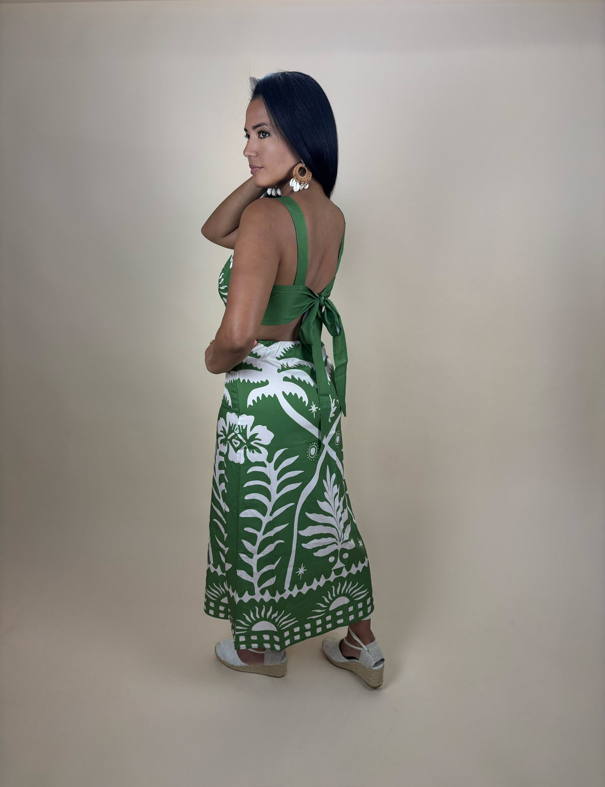 Katy Casual Printed Cami Skirt Set
