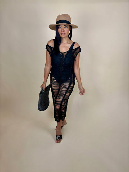 Sonya Crochet Cover Up Dress